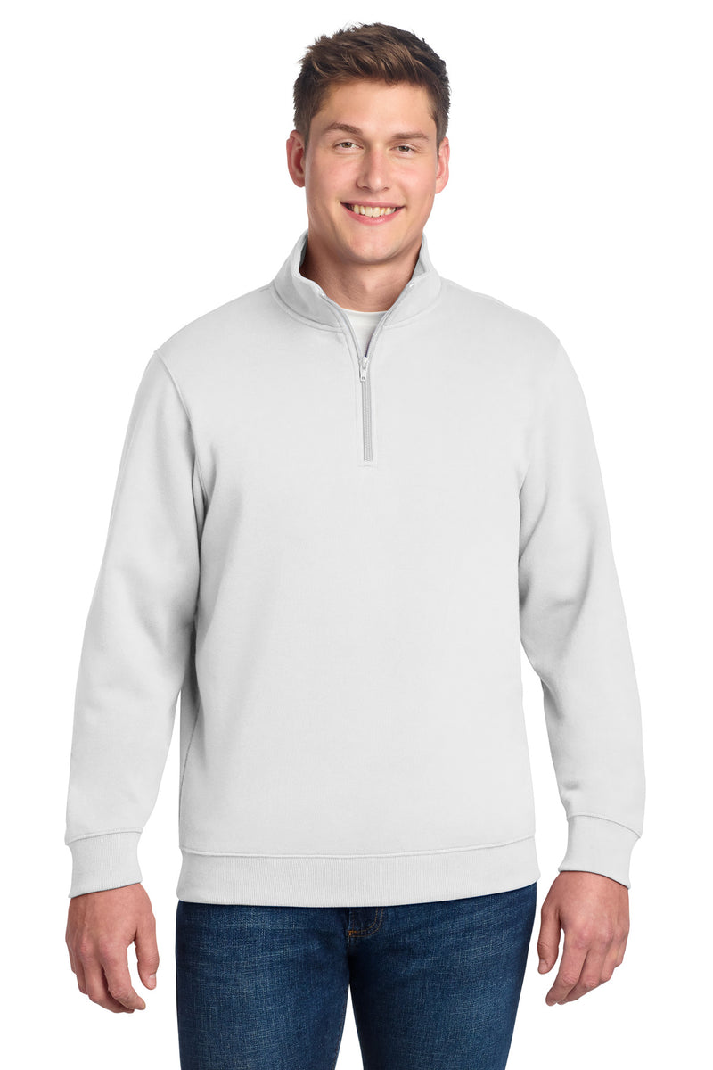 Sport-Tek 1/4-Zip Sweatshirt - White