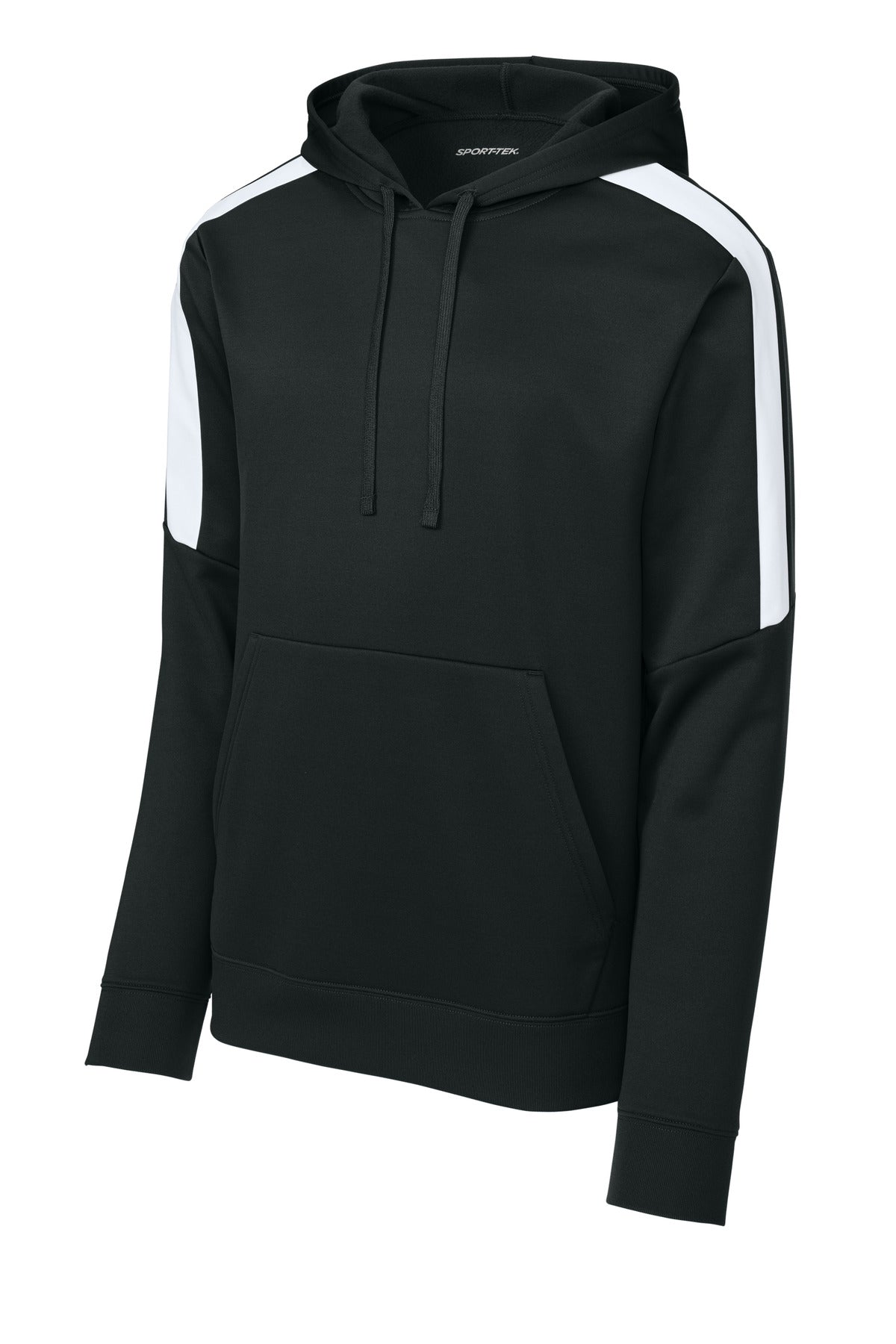 Sport-Tek Sport-Wick Fleece United Pullover Hoodie - Black/ White