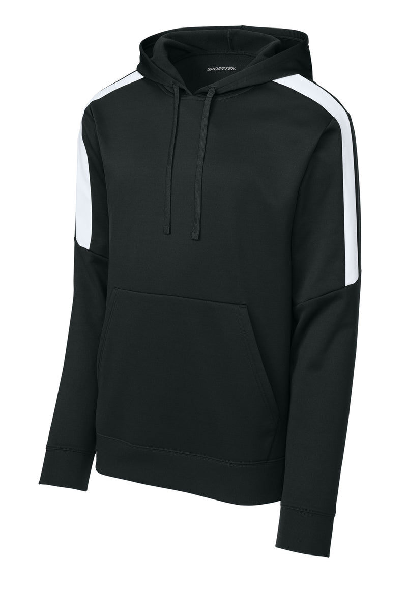 Sport-Tek Sport-Wick Fleece United Pullover Hoodie - Black/ White