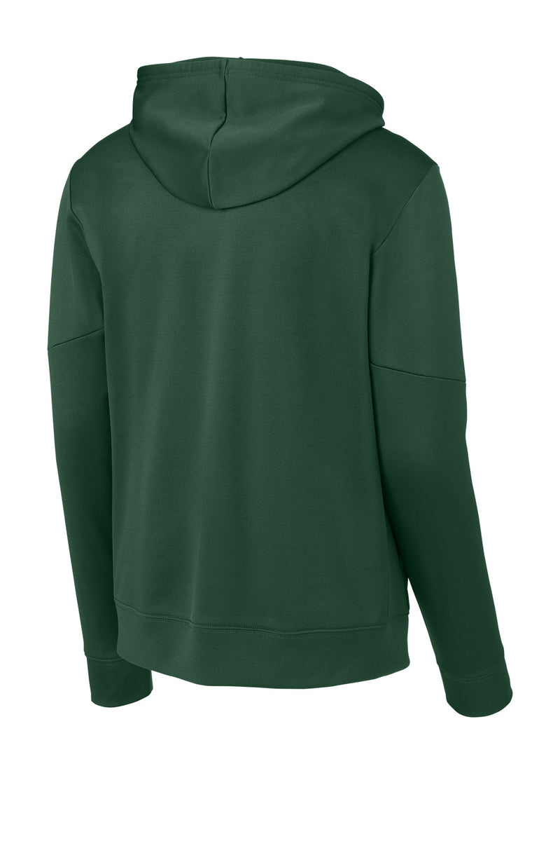 Sport-Tek Sport-Wick Fleece United Pullover Hoodie - Forest Green/ White
