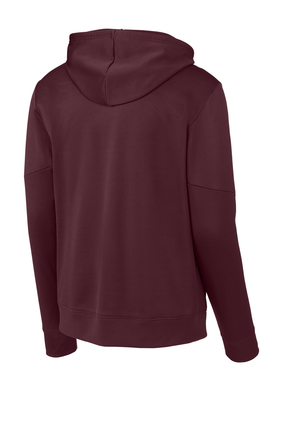 Sport-Tek Sport-Wick Fleece United Pullover Hoodie - Maroon/ White