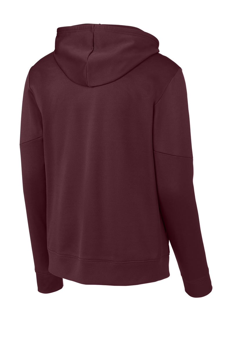 Sport-Tek Sport-Wick Fleece United Pullover Hoodie - Maroon/ White