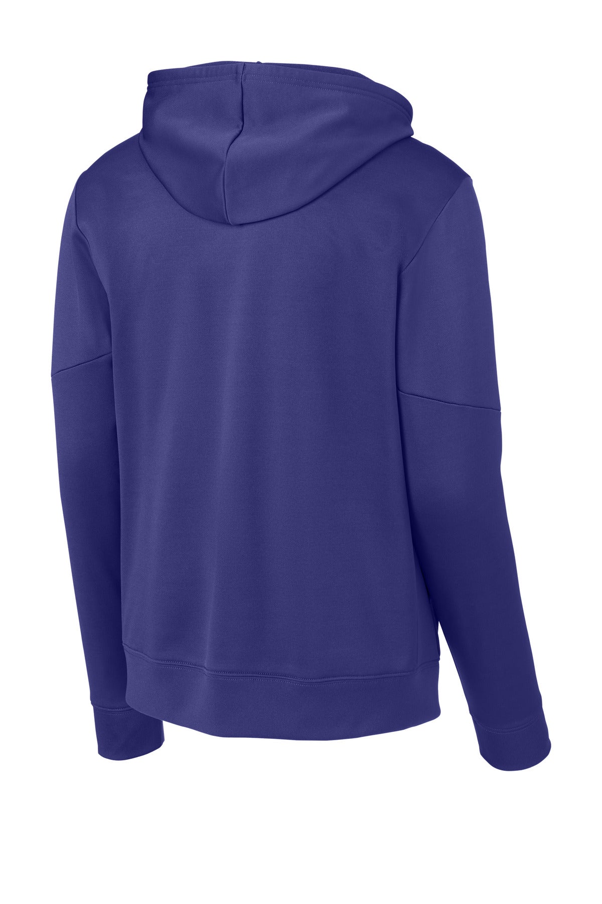 Sport-Tek Sport-Wick Fleece United Pullover Hoodie - Purple/ White