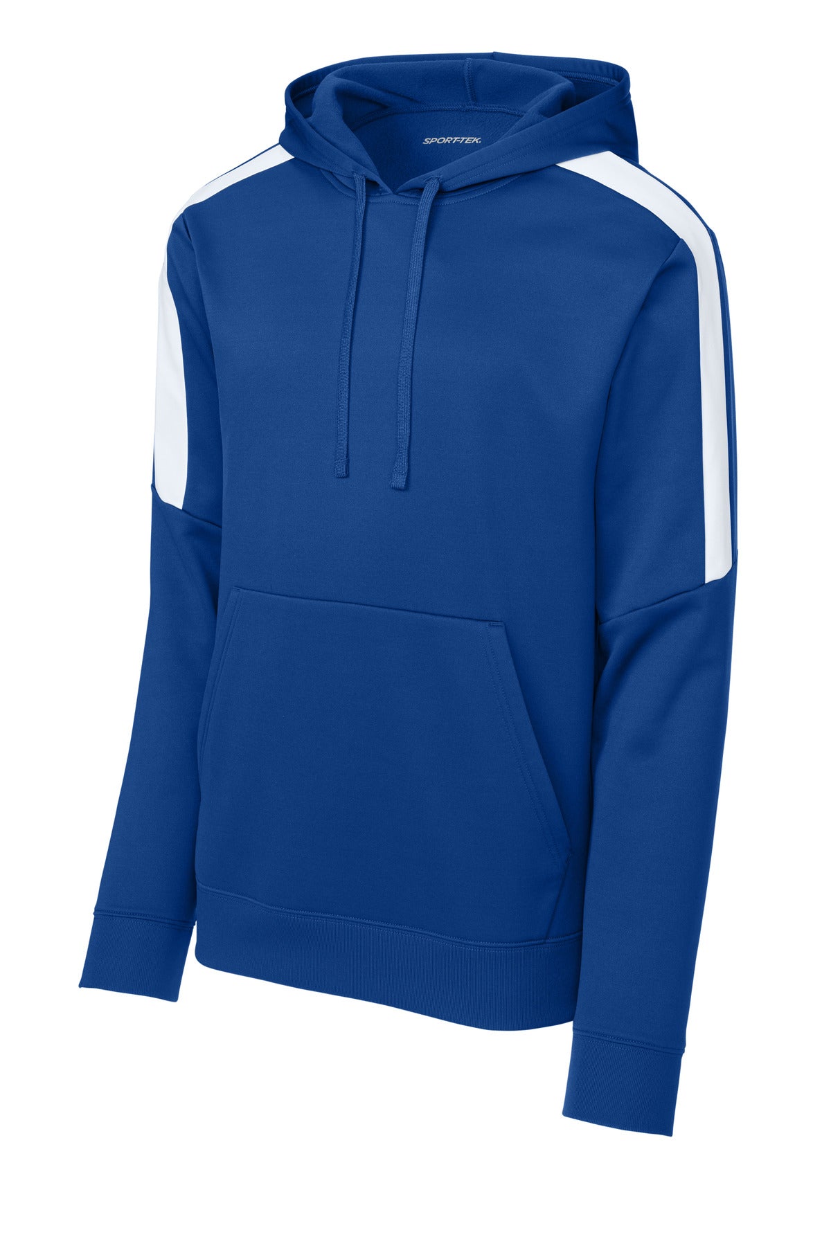 Sport-Tek Sport-Wick Fleece United Pullover Hoodie - True Royal/ White