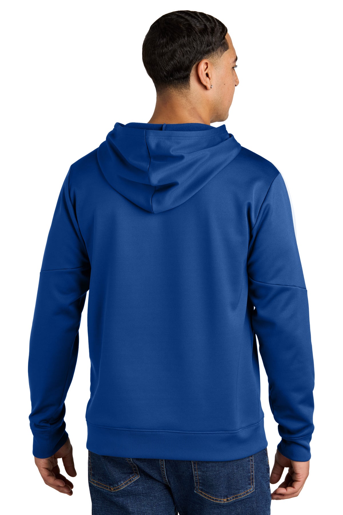 Sport-Tek Sport-Wick Fleece United Pullover Hoodie - True Royal/ White
