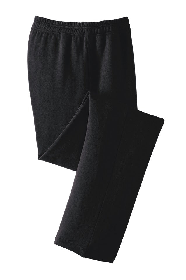 Sport-Tek Open Bottom Sweatpant - Black