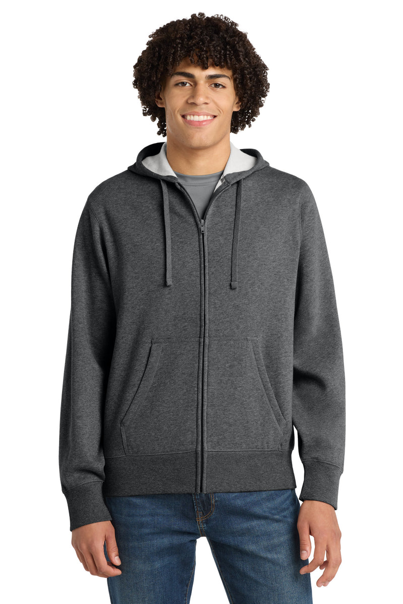 Sport-Tek Full-Zip Hooded Sweatshirt - Graphite Heather