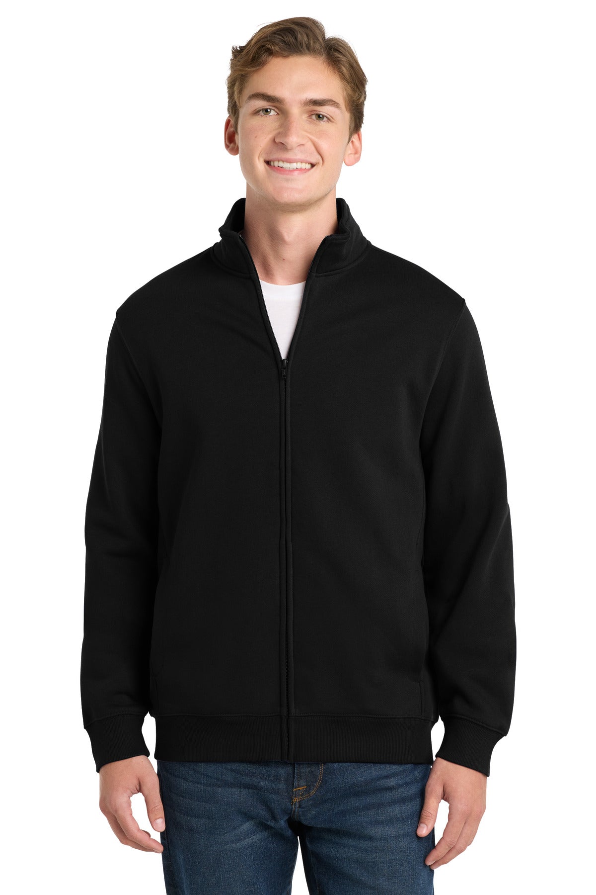 Sport-Tek Full-Zip Sweatshirt - Black