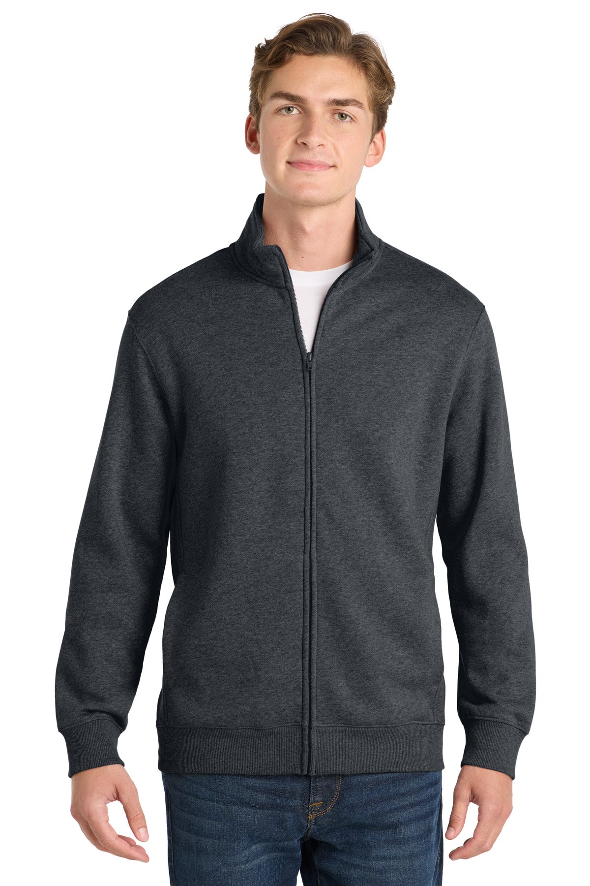 Sport-Tek Full-Zip Sweatshirt - Graphite Heather
