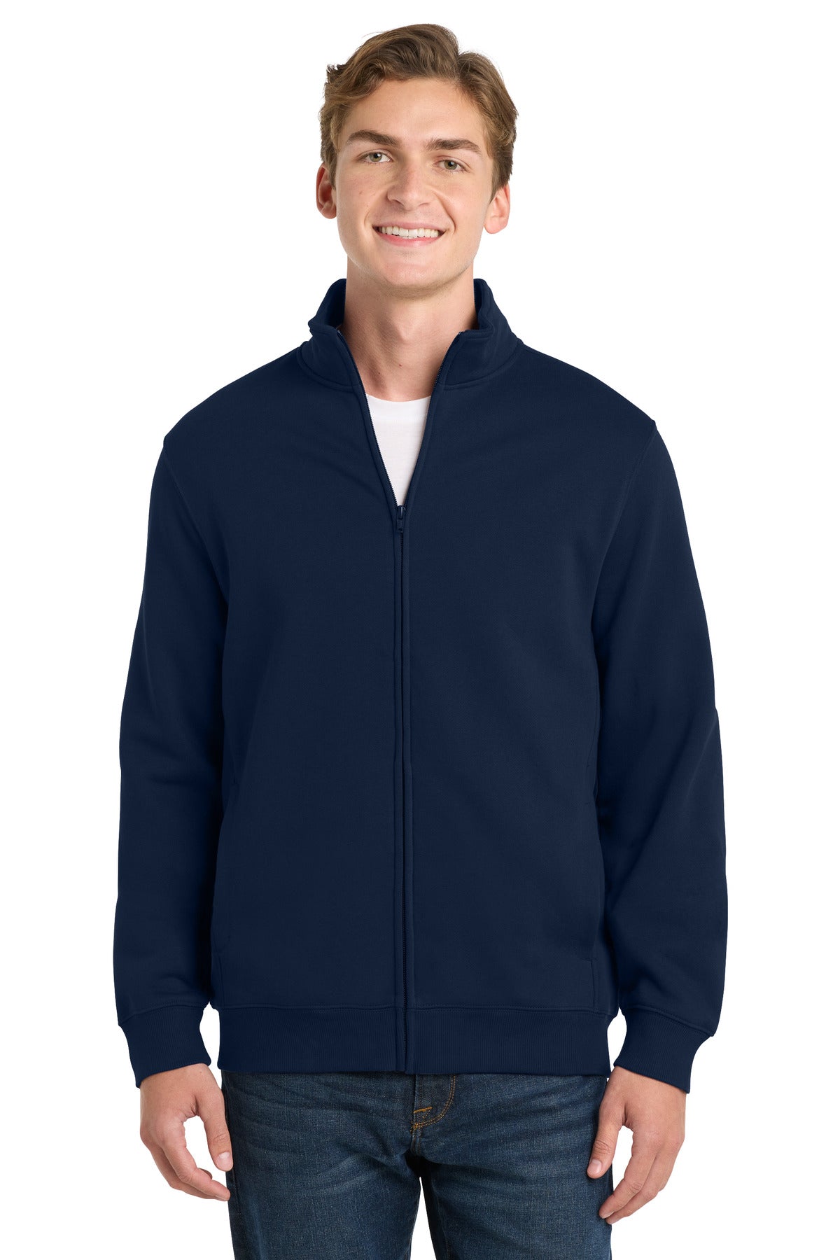 Sport-Tek Full-Zip Sweatshirt - True Navy