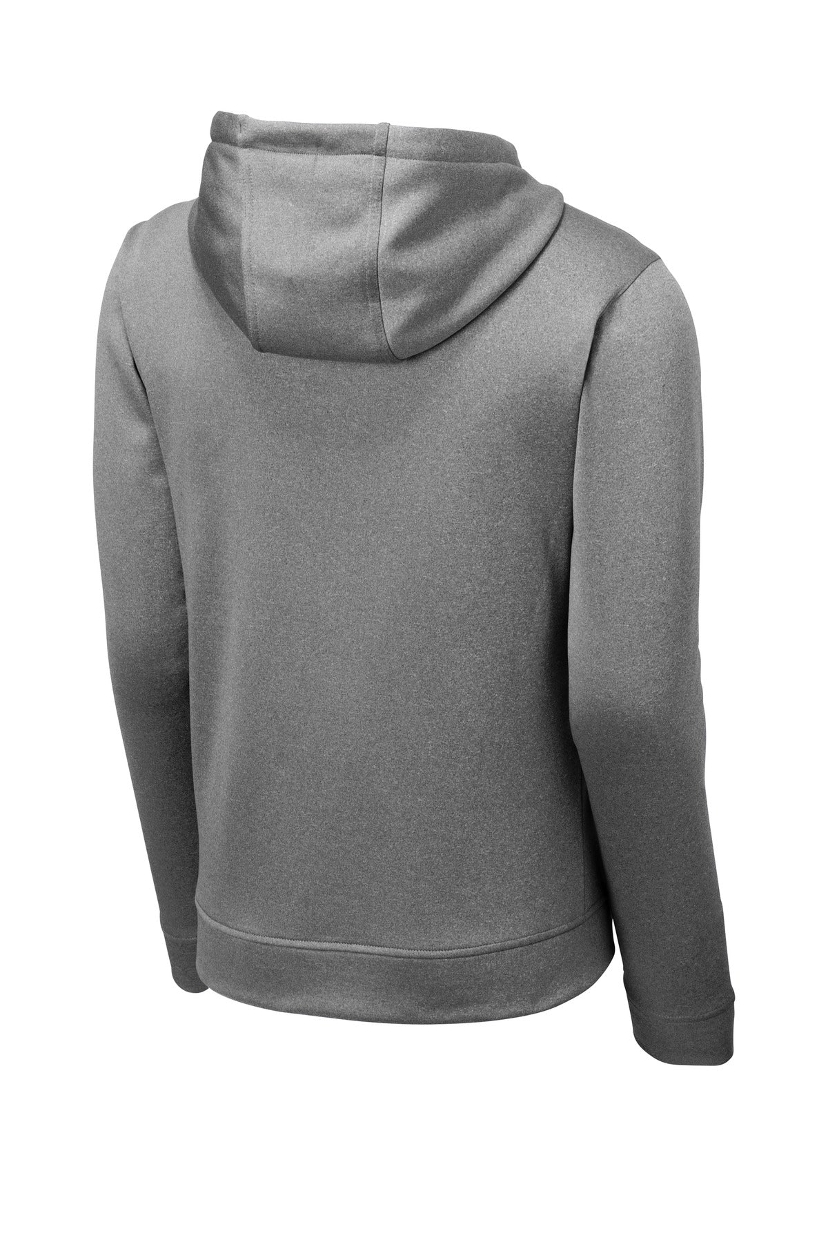 Sport-Tek  PosiCharge  Sport-Wick  Heather Fleece Hooded Pullover - Black Heather