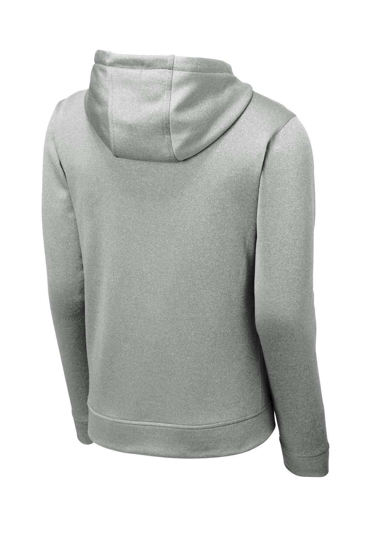 Sport-Tek  PosiCharge  Sport-Wick  Heather Fleece Hooded Pullover - Dark Silver Heather