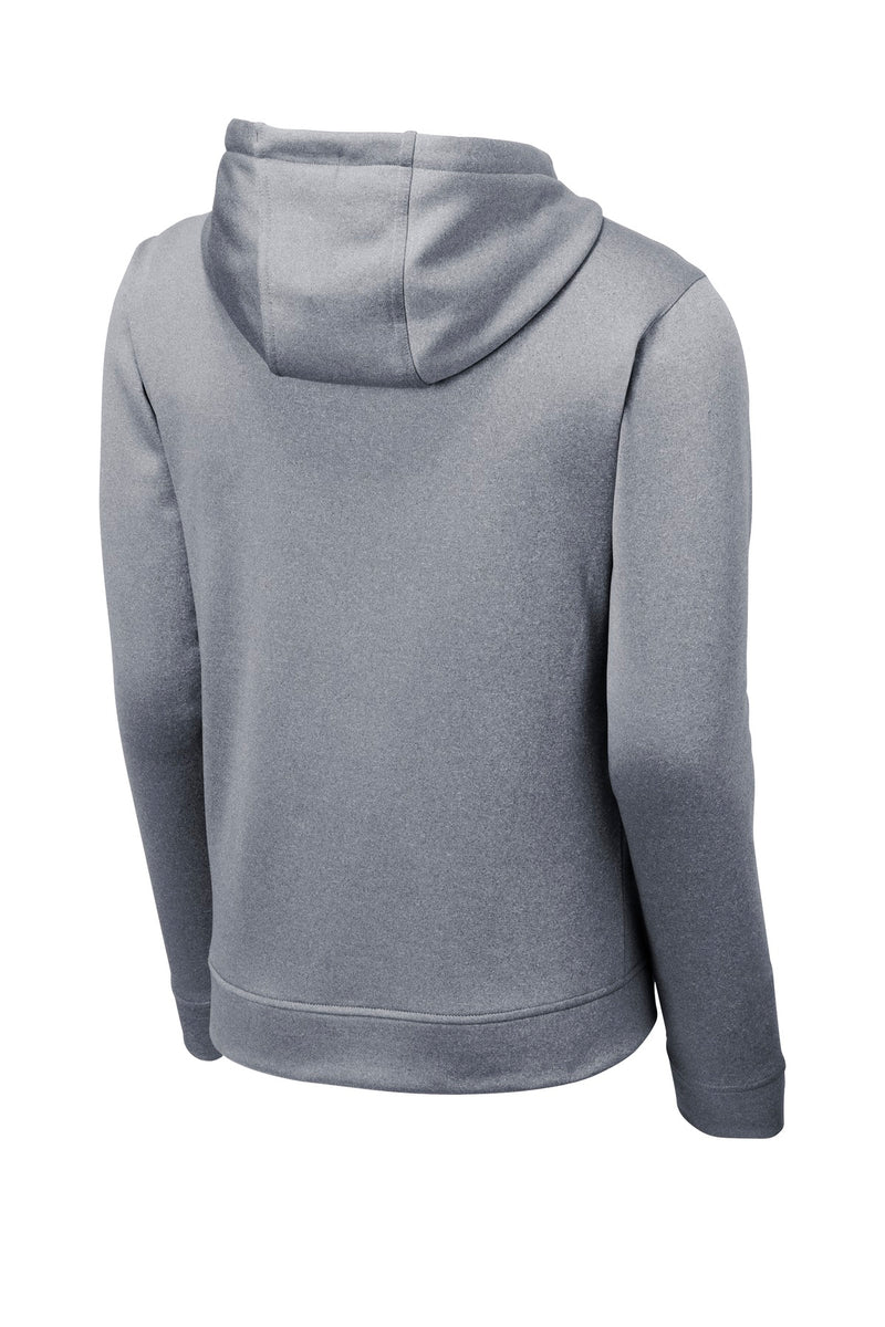 Sport-Tek  PosiCharge  Sport-Wick  Heather Fleece Hooded Pullover - True Navy Heather