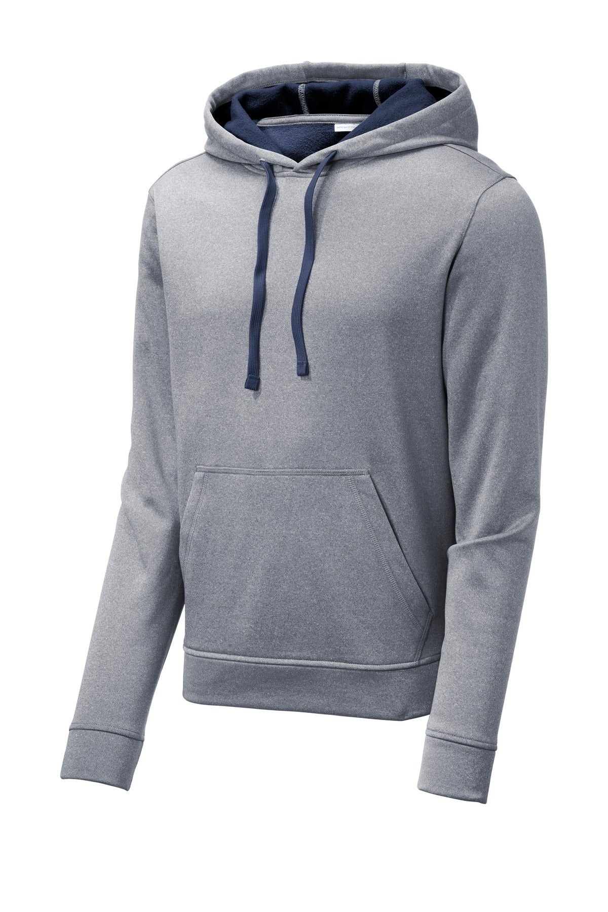 Sport-Tek  PosiCharge  Sport-Wick  Heather Fleece Hooded Pullover - True Navy Heather