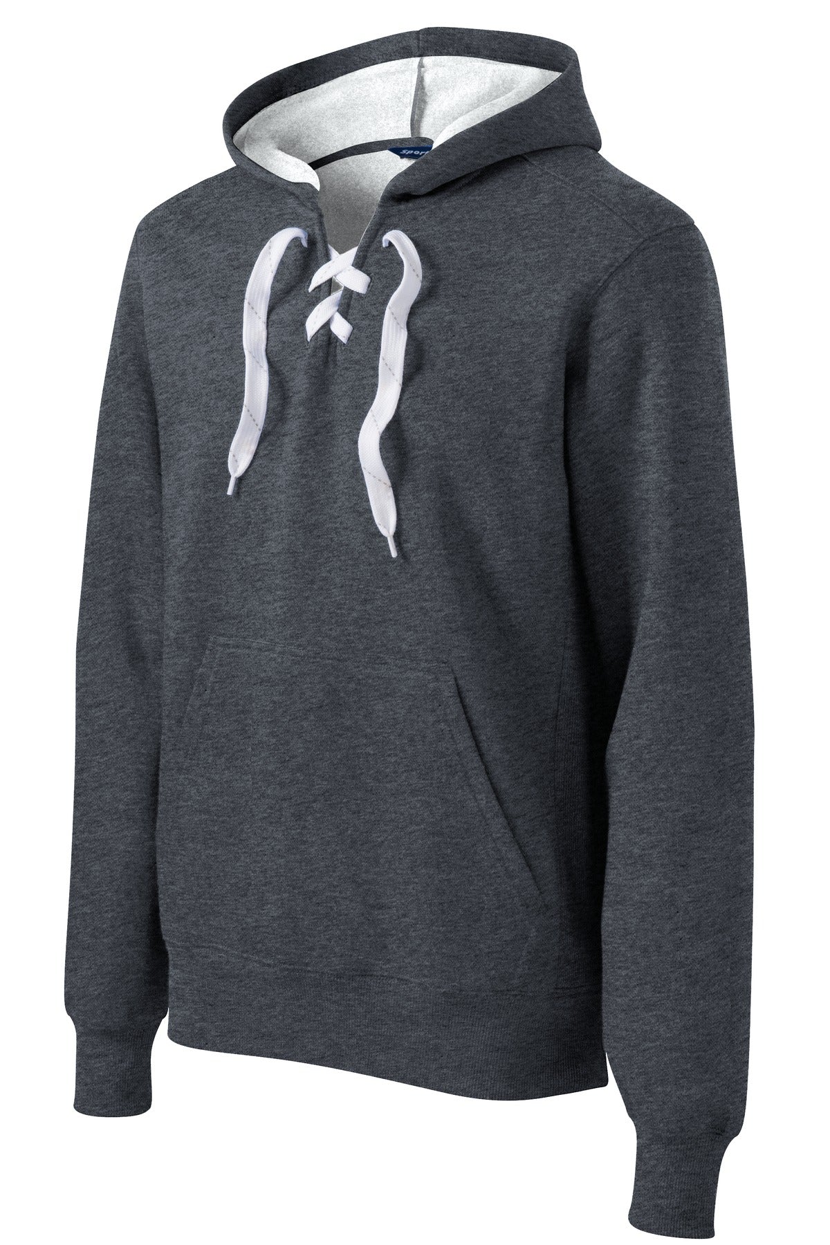 Sport-Tek Lace Up Pullover Hooded Sweatshirt - Graphite Heather