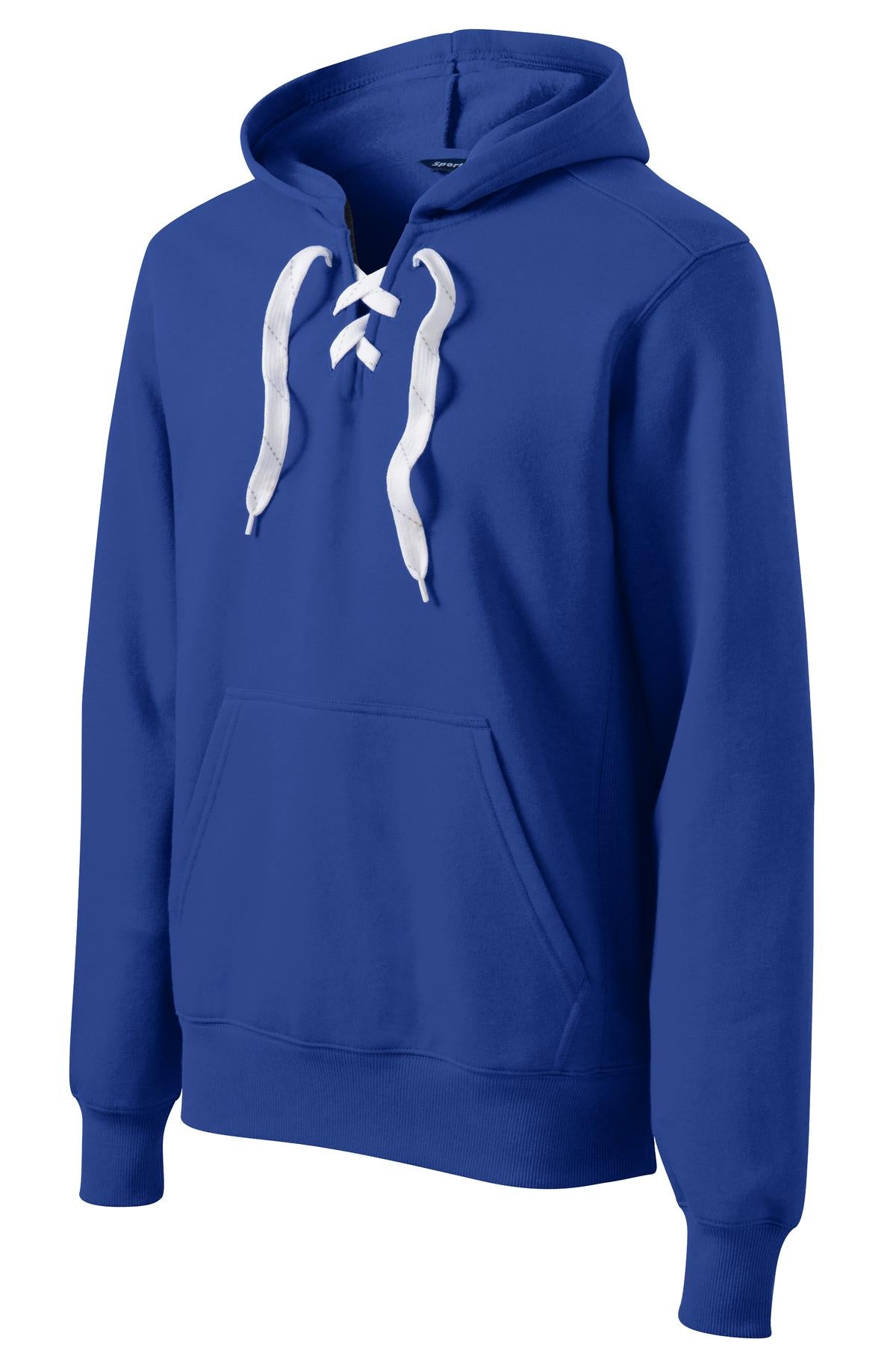 Sport-Tek Lace Up Pullover Hooded Sweatshirt - True Royal