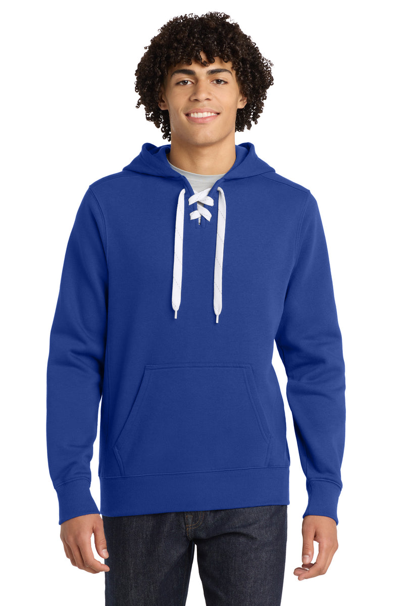 Sport-Tek Lace Up Pullover Hooded Sweatshirt - True Royal