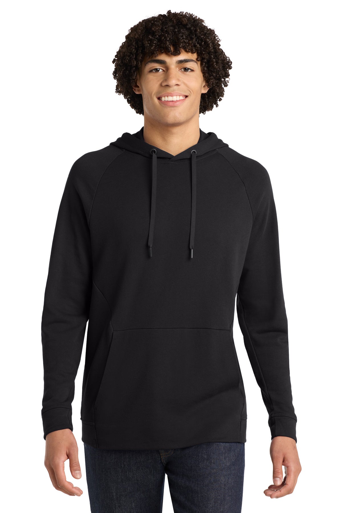 Sport-Tek  Lightweight French Terry Pullover Hoodie - Black