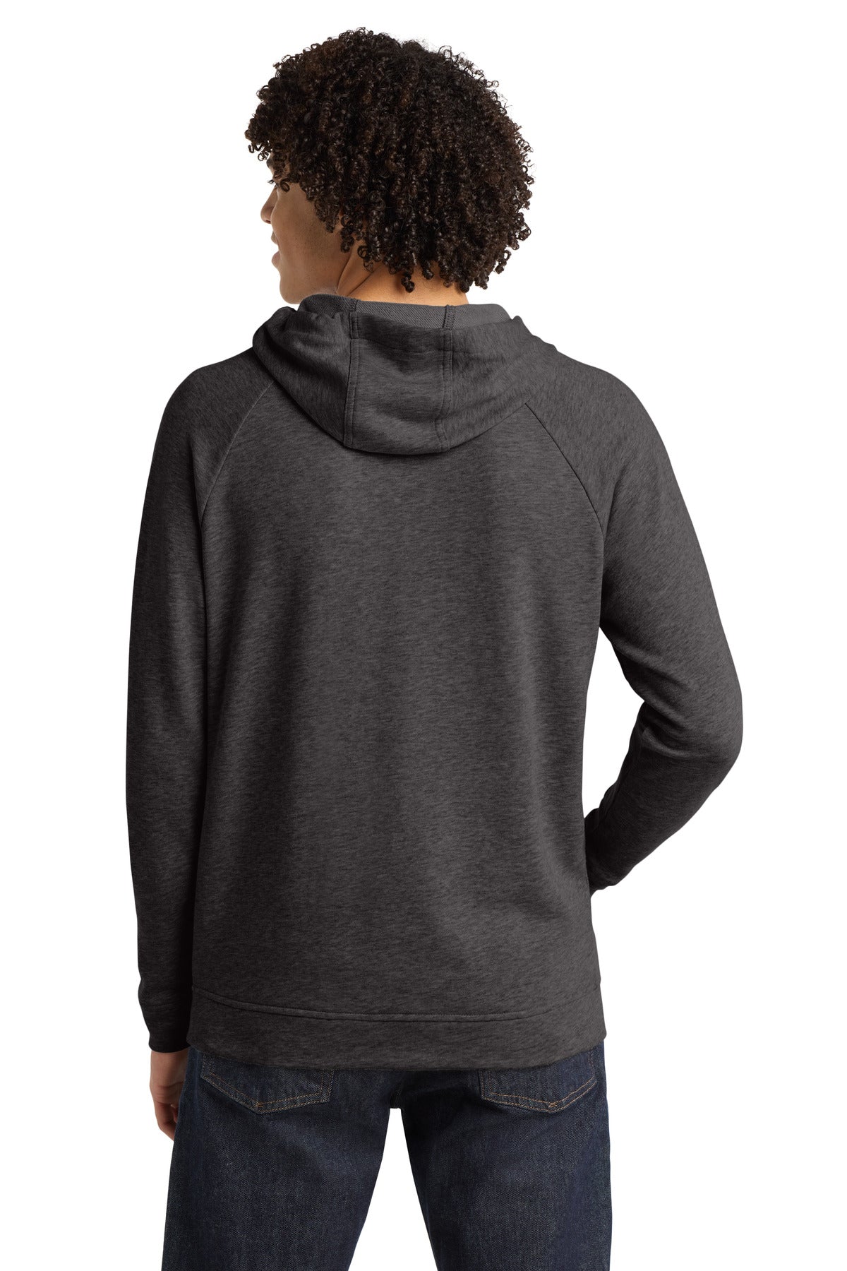 Sport-Tek  Lightweight French Terry Pullover Hoodie - Heather Black