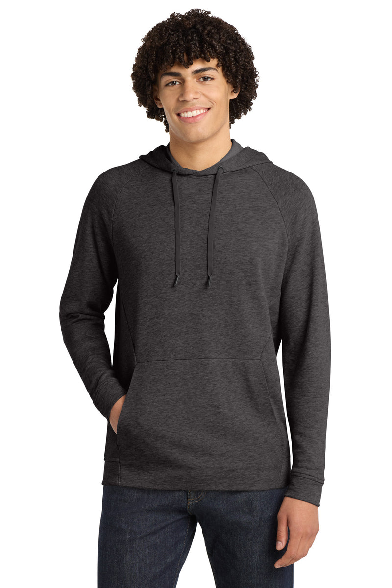 Sport-Tek  Lightweight French Terry Pullover Hoodie - Heather Black