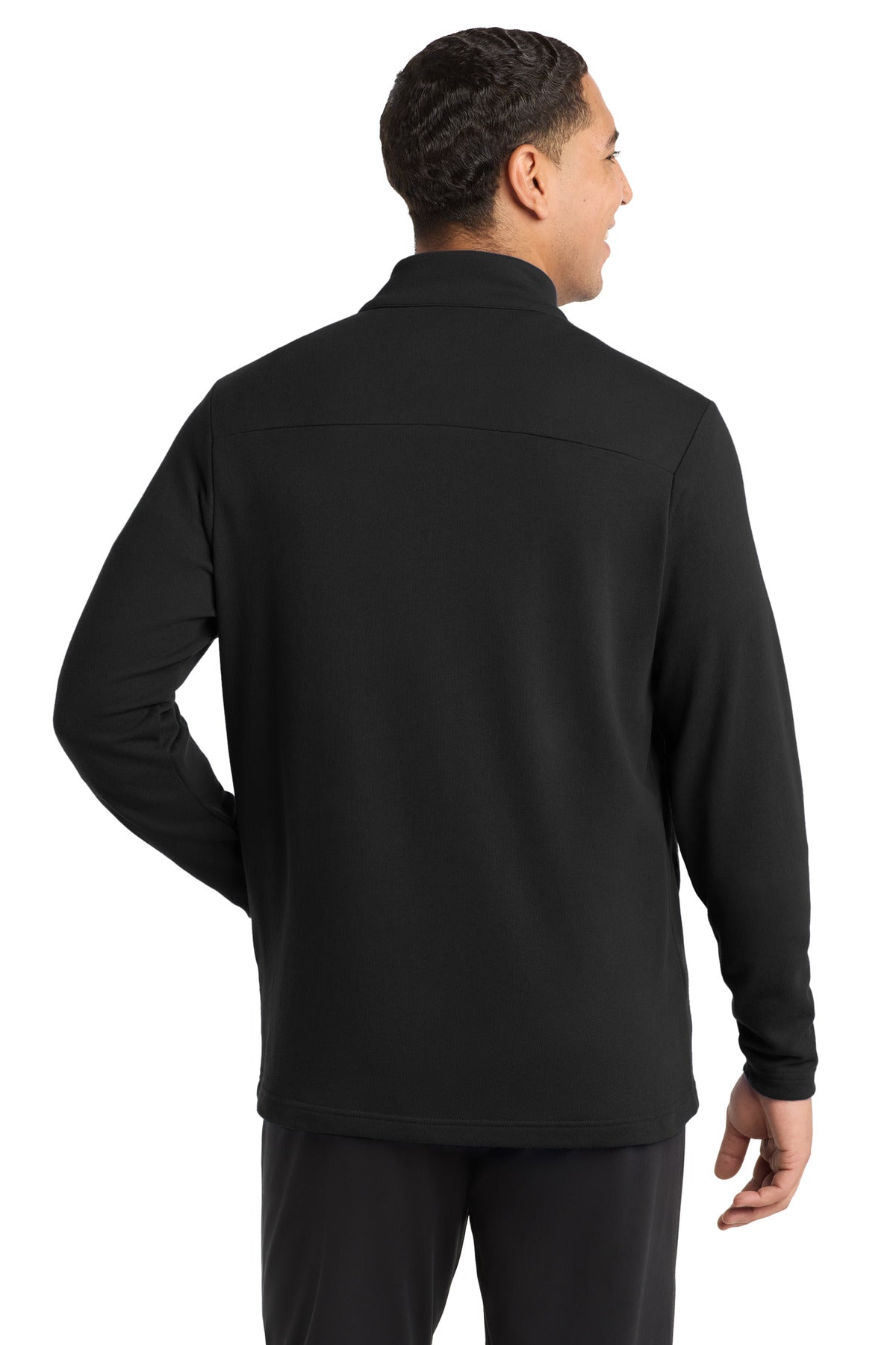 Sport-Tek  Lightweight French Terry 1/4-Zip Pullover - Black