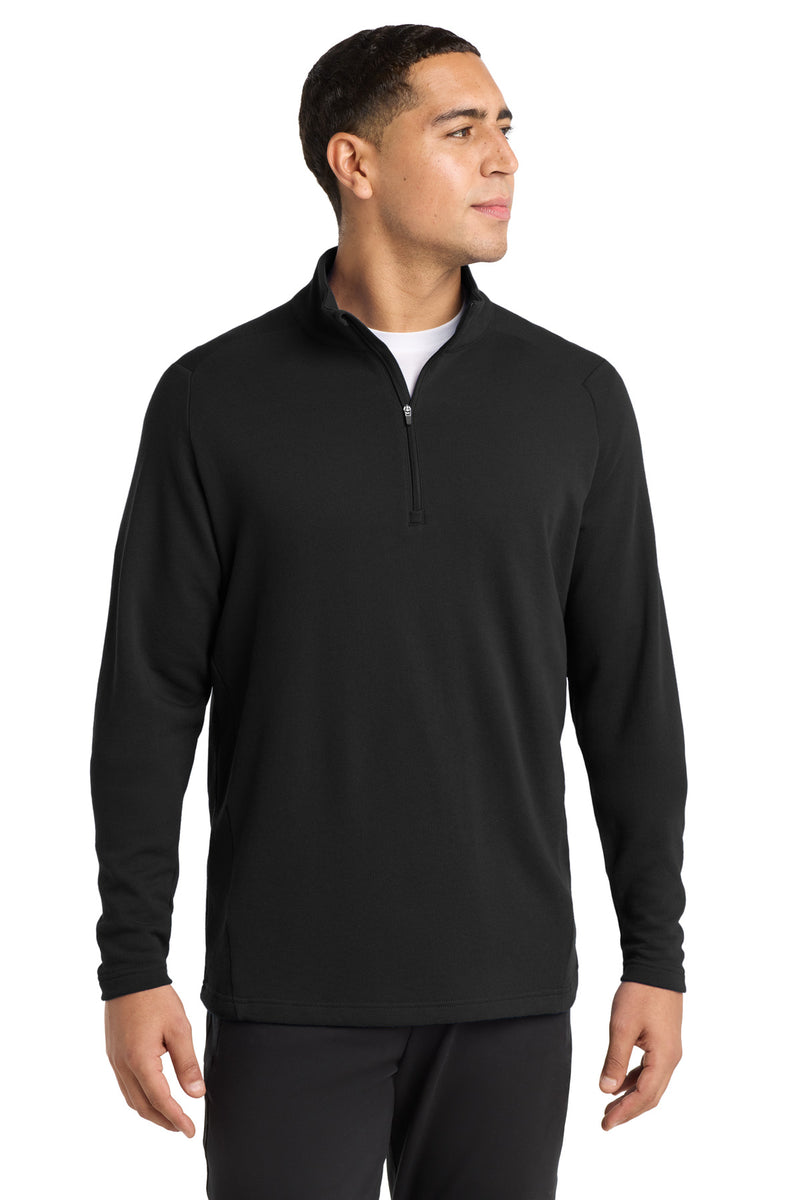 Sport-Tek  Lightweight French Terry 1/4-Zip Pullover - Black