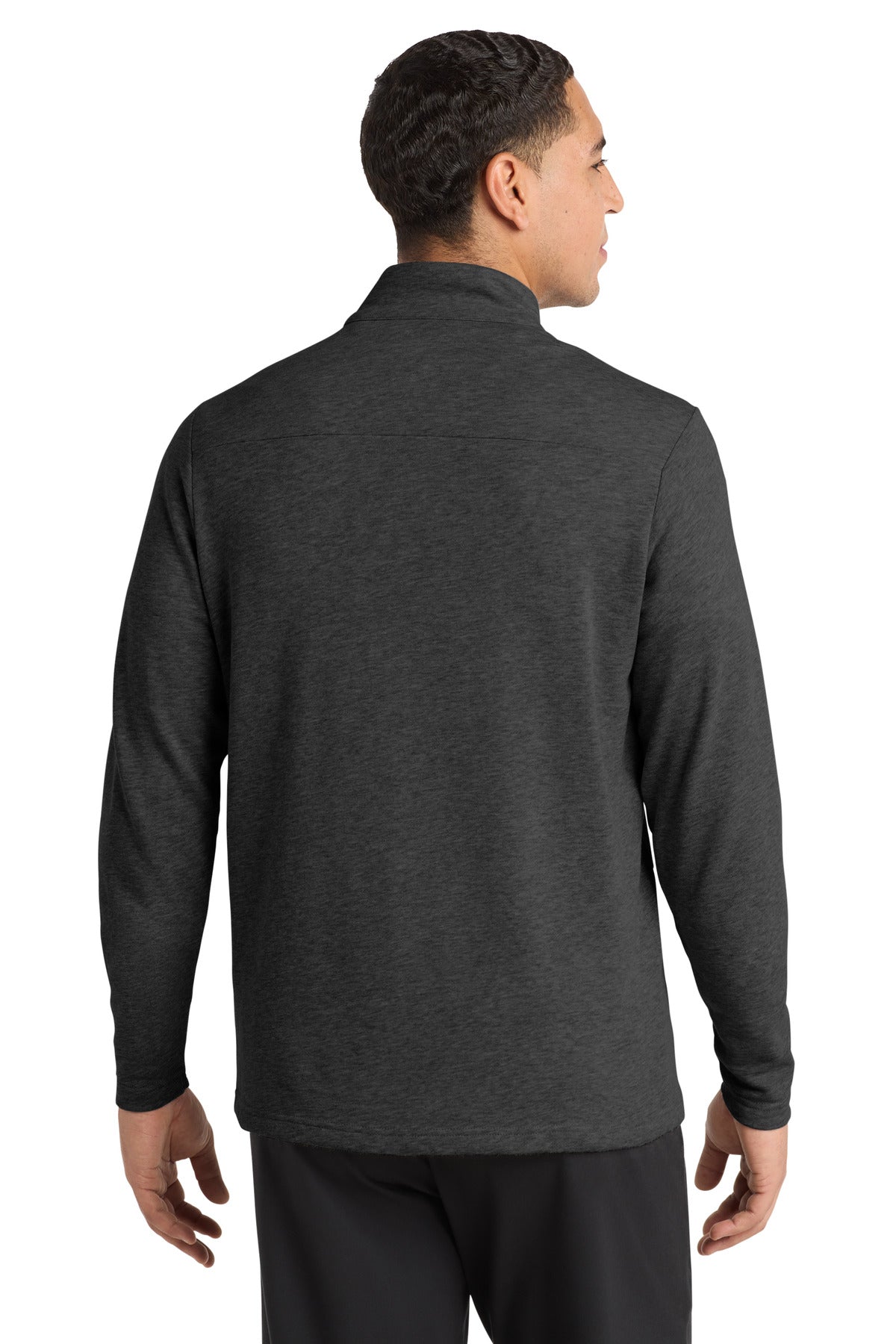 Sport-Tek  Lightweight French Terry 1/4-Zip Pullover - Heather Black
