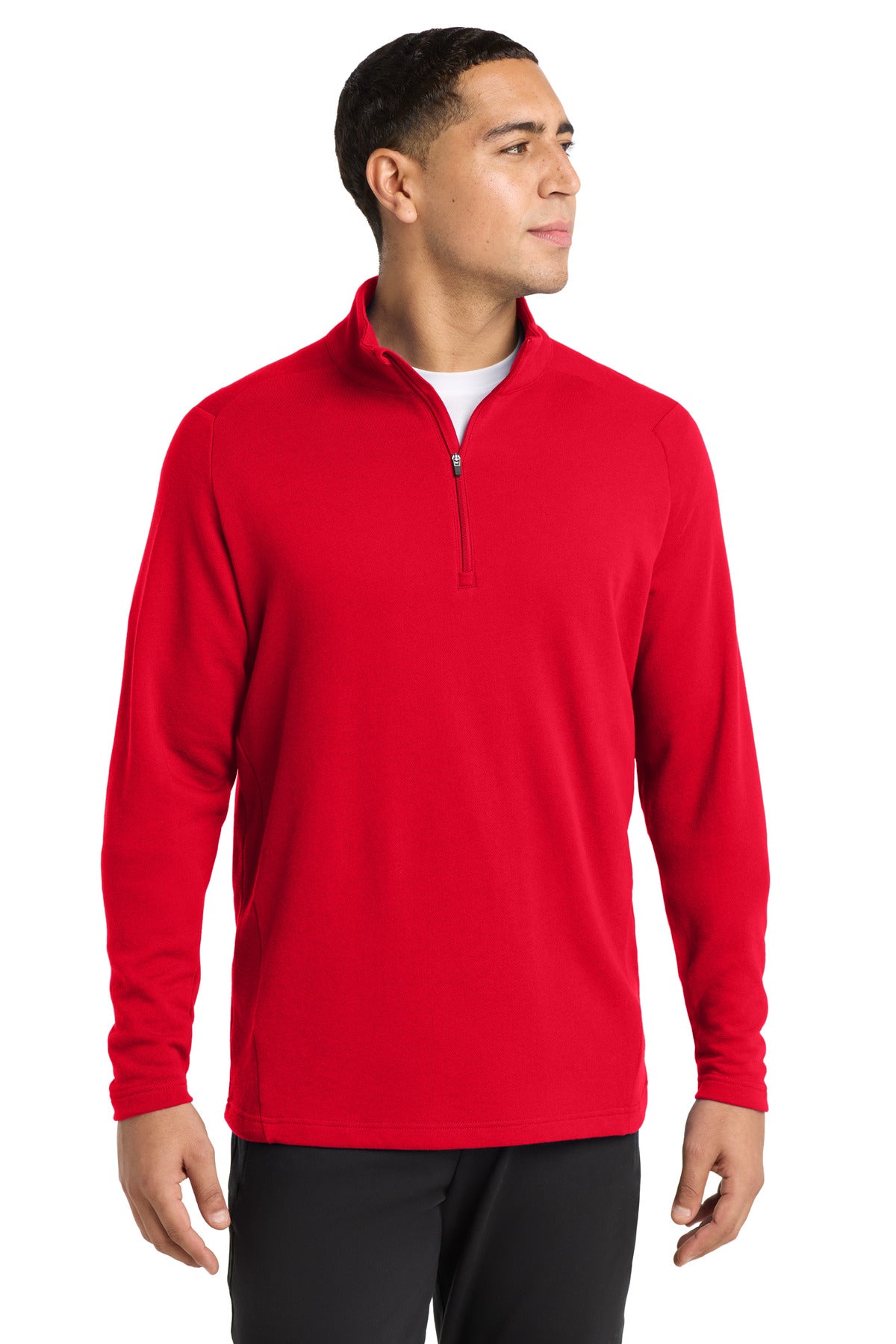 Sport-Tek  Lightweight French Terry 1/4-Zip Pullover - True Red