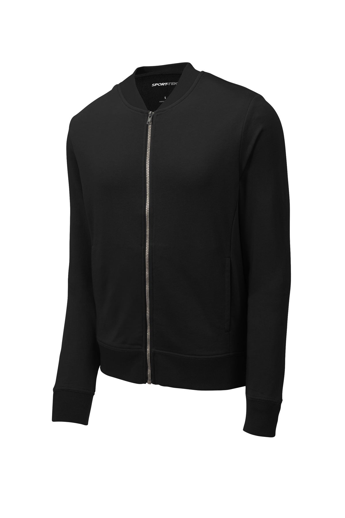 Sport-Tek  Lightweight French Terry Bomber - Black