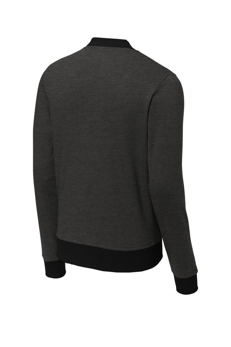 Sport-Tek  Lightweight French Terry Bomber - Heather Black