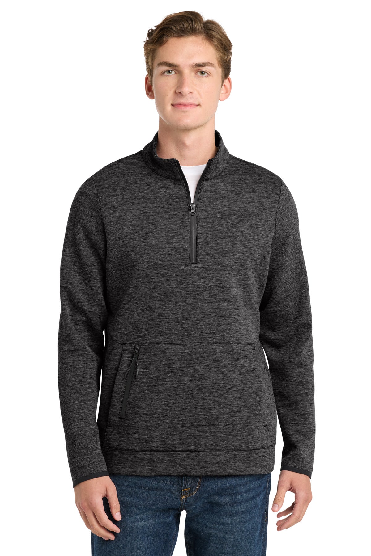 Sport-Tek  Triumph 1/4-Zip Pullover - Black Heather