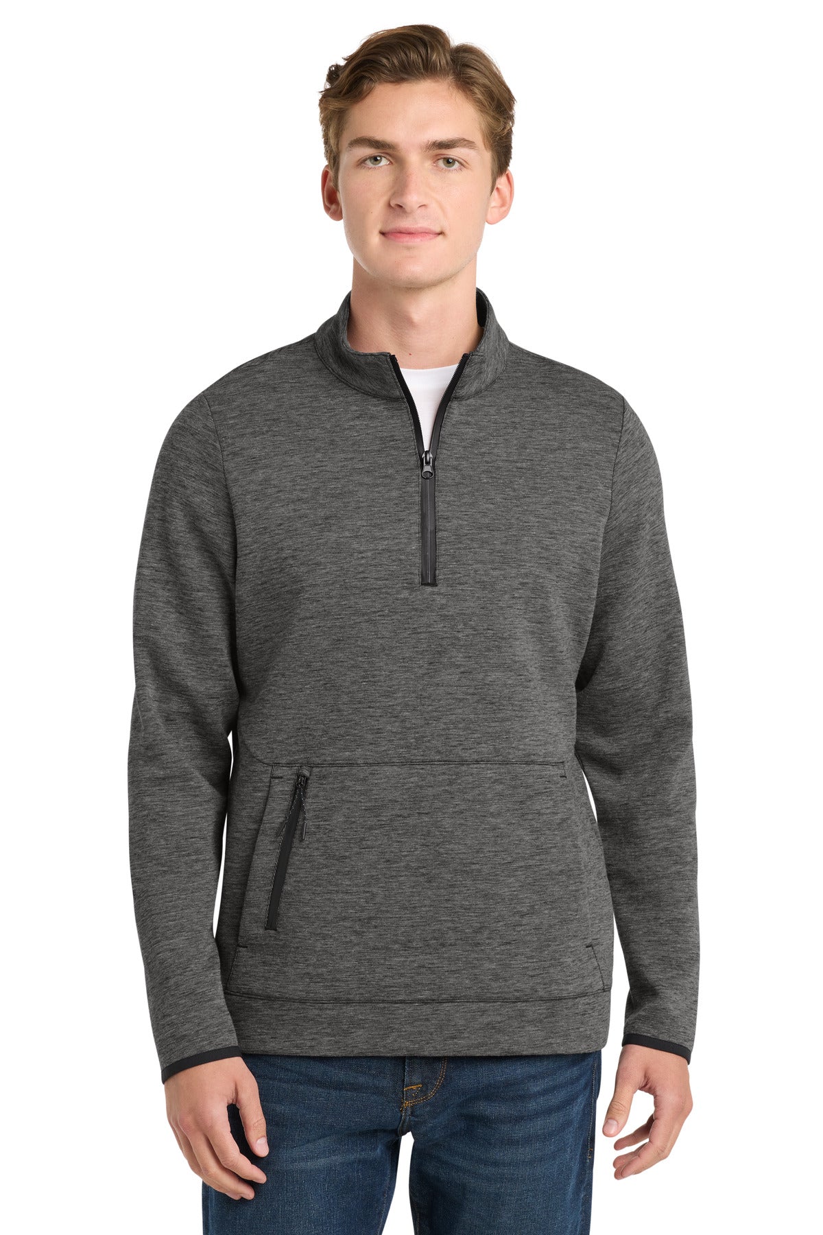 Sport-Tek  Triumph 1/4-Zip Pullover - Dark Grey Heather