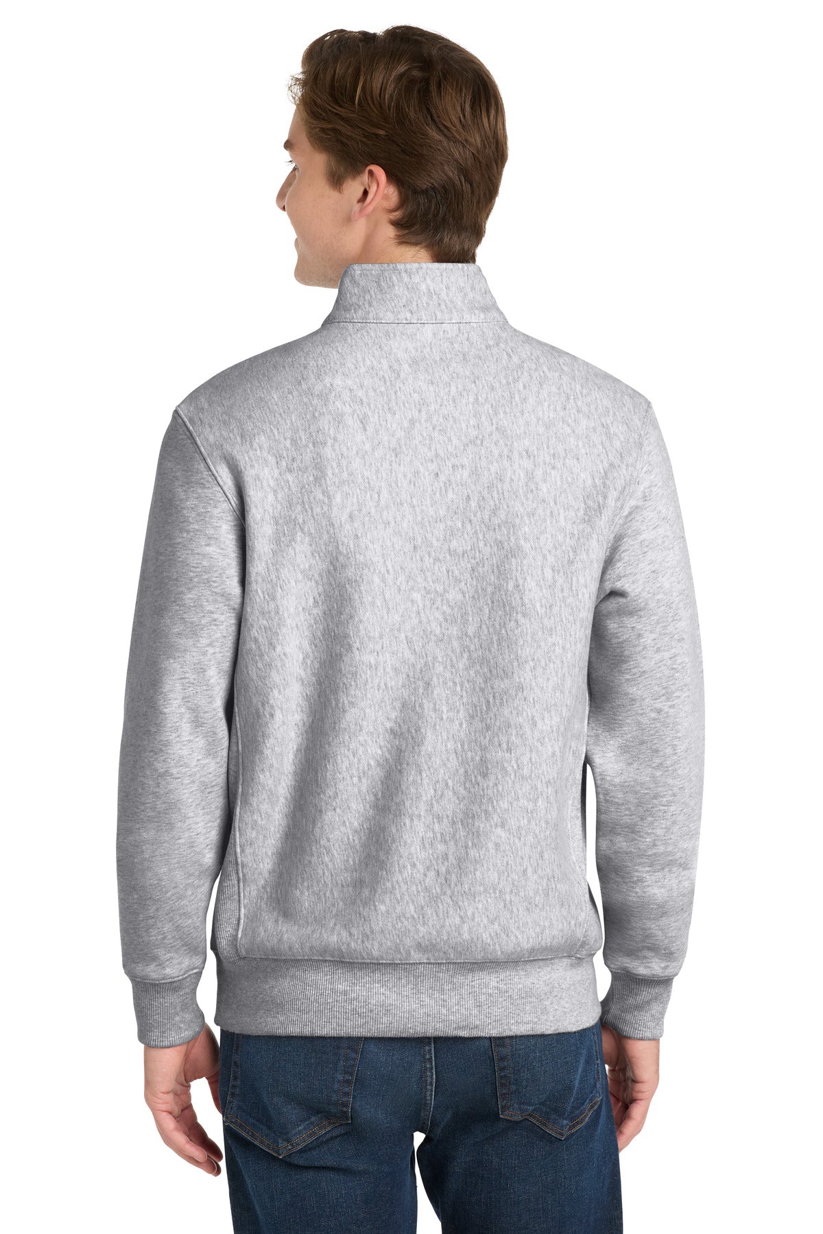 Sport-Tek Super Heavyweight 1/4-Zip Pullover Sweatshirt - Athletic Heather