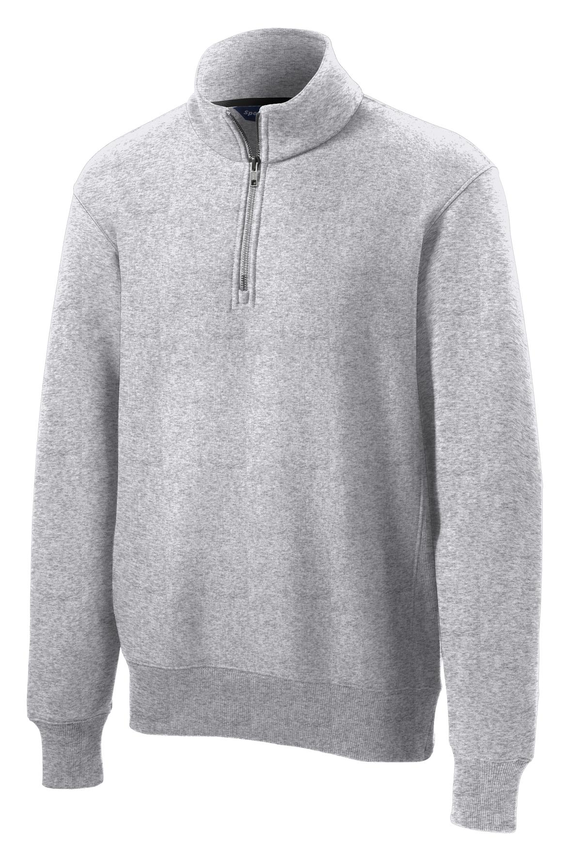 Sport-Tek Super Heavyweight 1/4-Zip Pullover Sweatshirt - Athletic Heather
