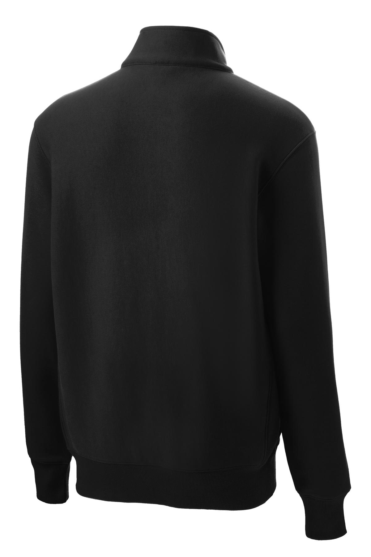 Sport-Tek Super Heavyweight 1/4-Zip Pullover Sweatshirt - Black