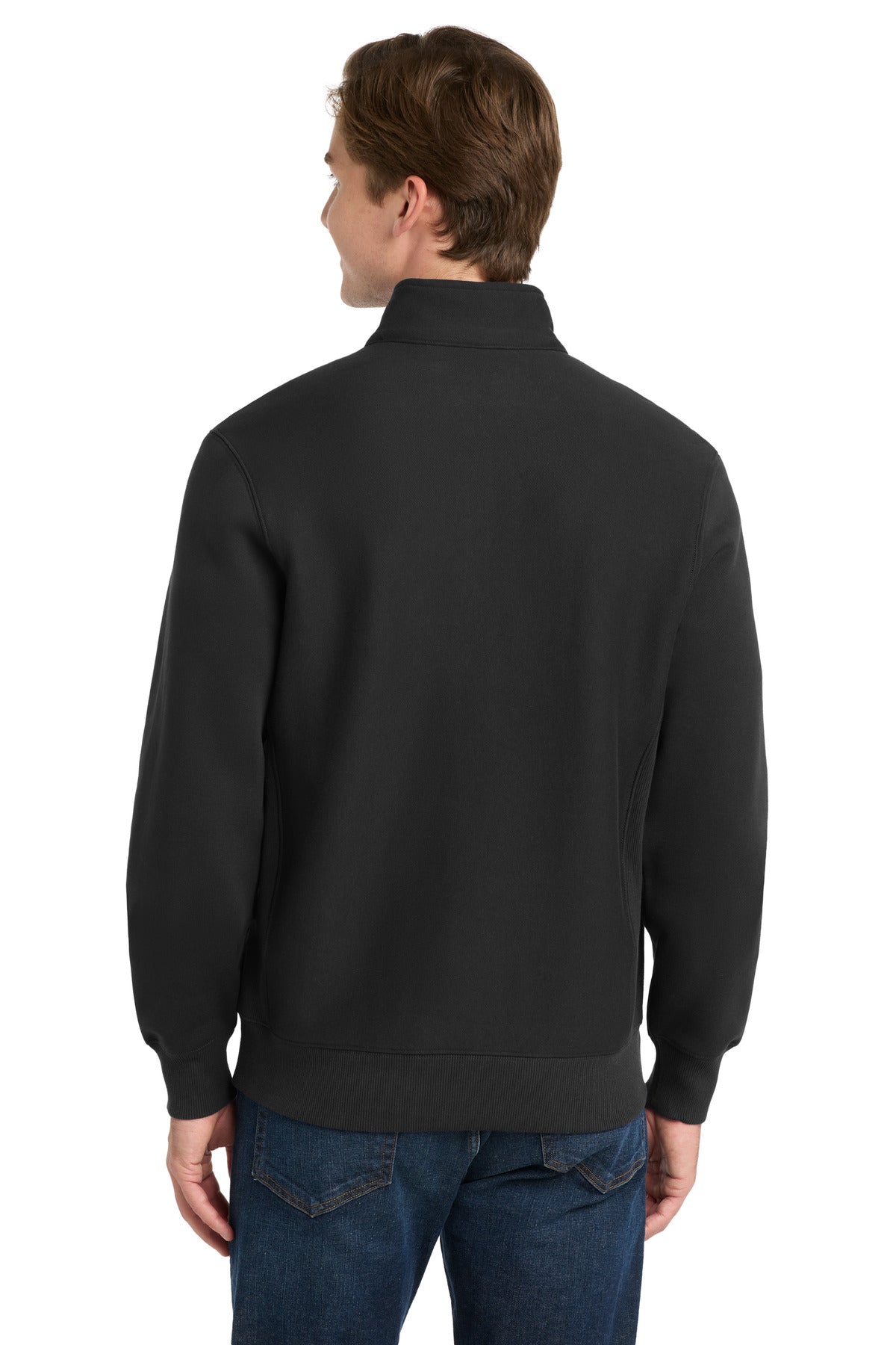 Sport-Tek Super Heavyweight 1/4-Zip Pullover Sweatshirt - Black