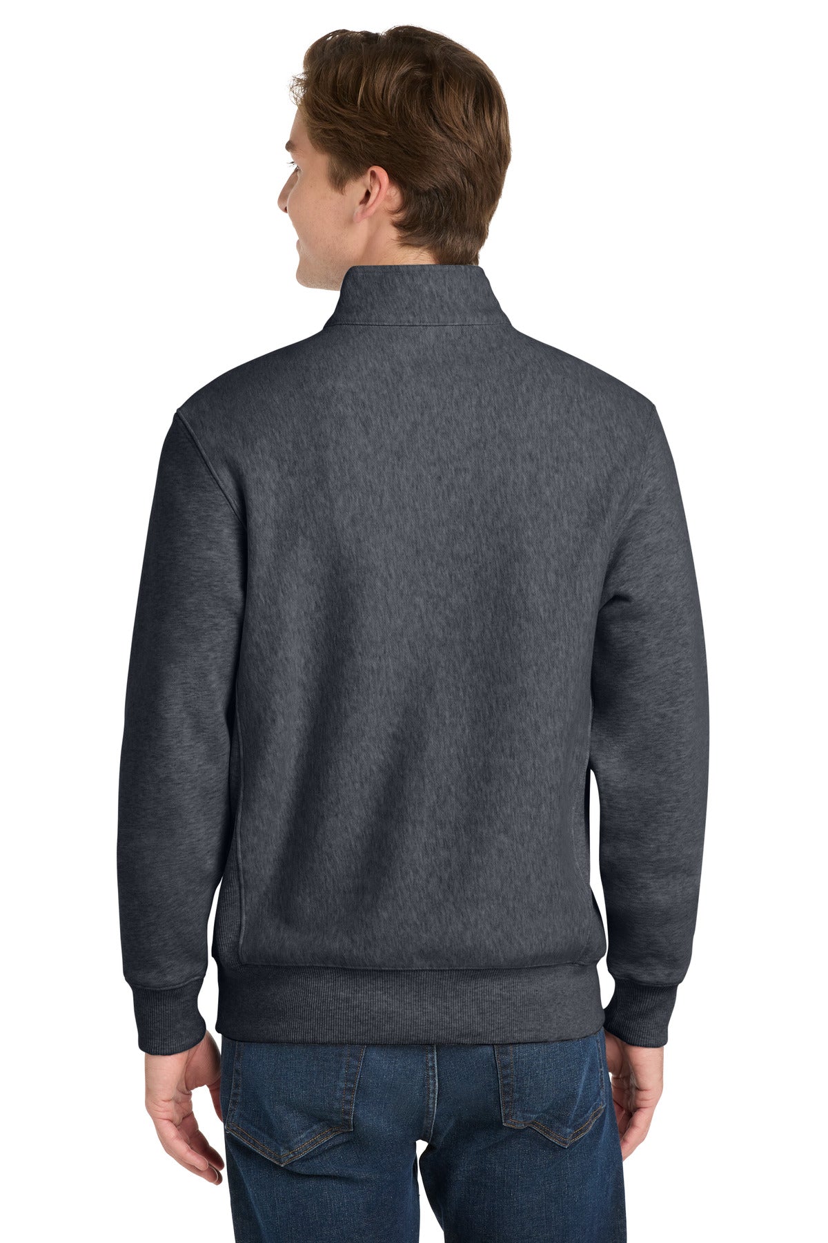 Sport-Tek Super Heavyweight 1/4-Zip Pullover Sweatshirt - Graphite Heather