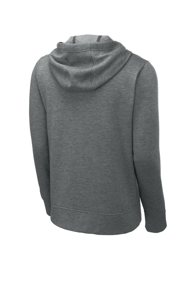 Sport-Tek  PosiCharge  Tri-Blend Wicking Fleece Full-Zip Hooded Jacket - Dark Grey Heather