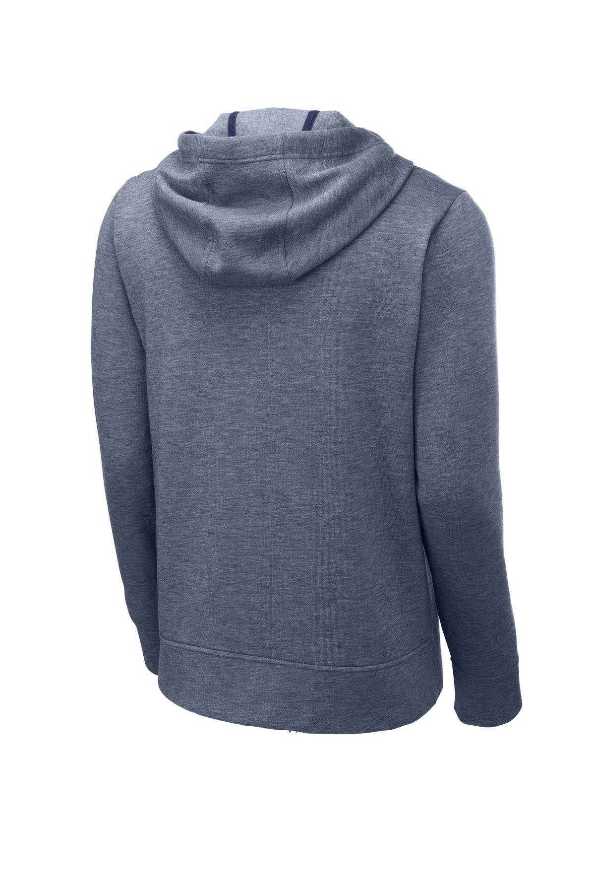Sport-Tek  PosiCharge  Tri-Blend Wicking Fleece Full-Zip Hooded Jacket - True Navy Heather
