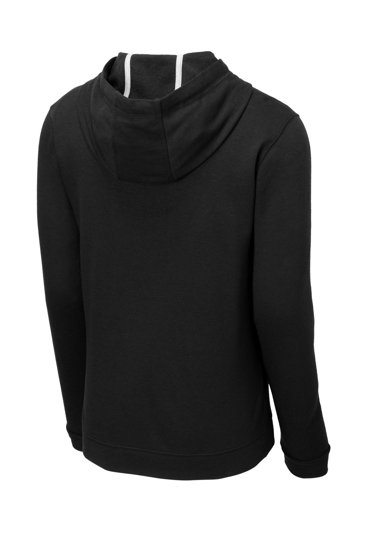 Sport-Tek  PosiCharge  Tri-Blend Wicking Fleece Hooded Pullover - Black Triad Solid