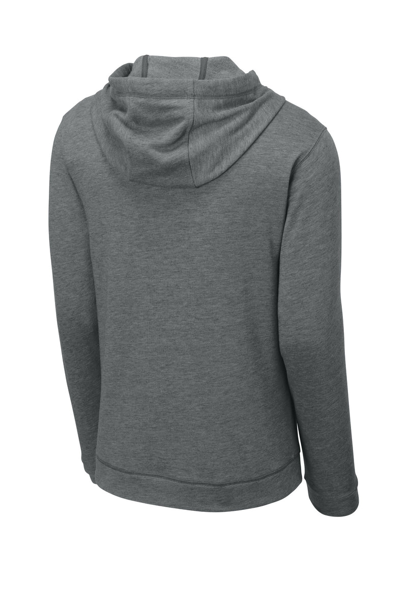 Sport-Tek  PosiCharge  Tri-Blend Wicking Fleece Hooded Pullover - Dark Grey Heather