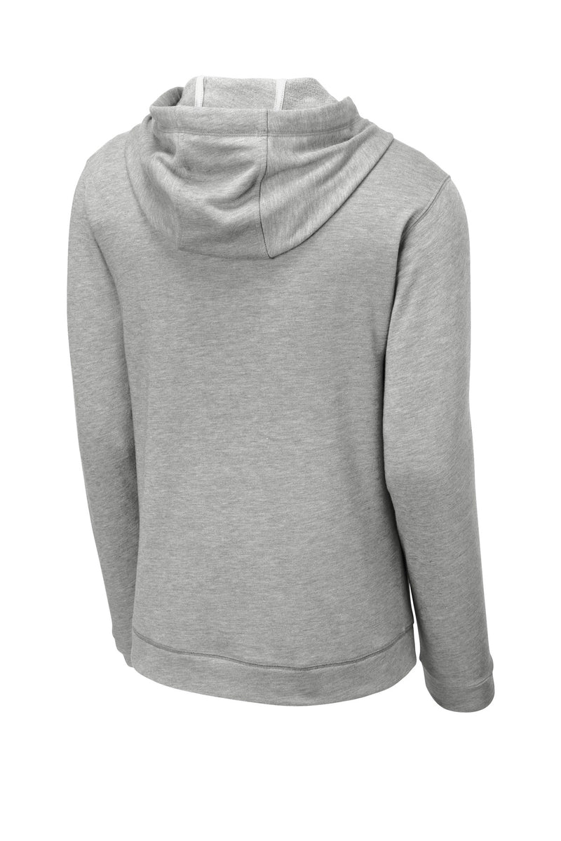 Sport-Tek  PosiCharge  Tri-Blend Wicking Fleece Hooded Pullover - Light Grey Heather