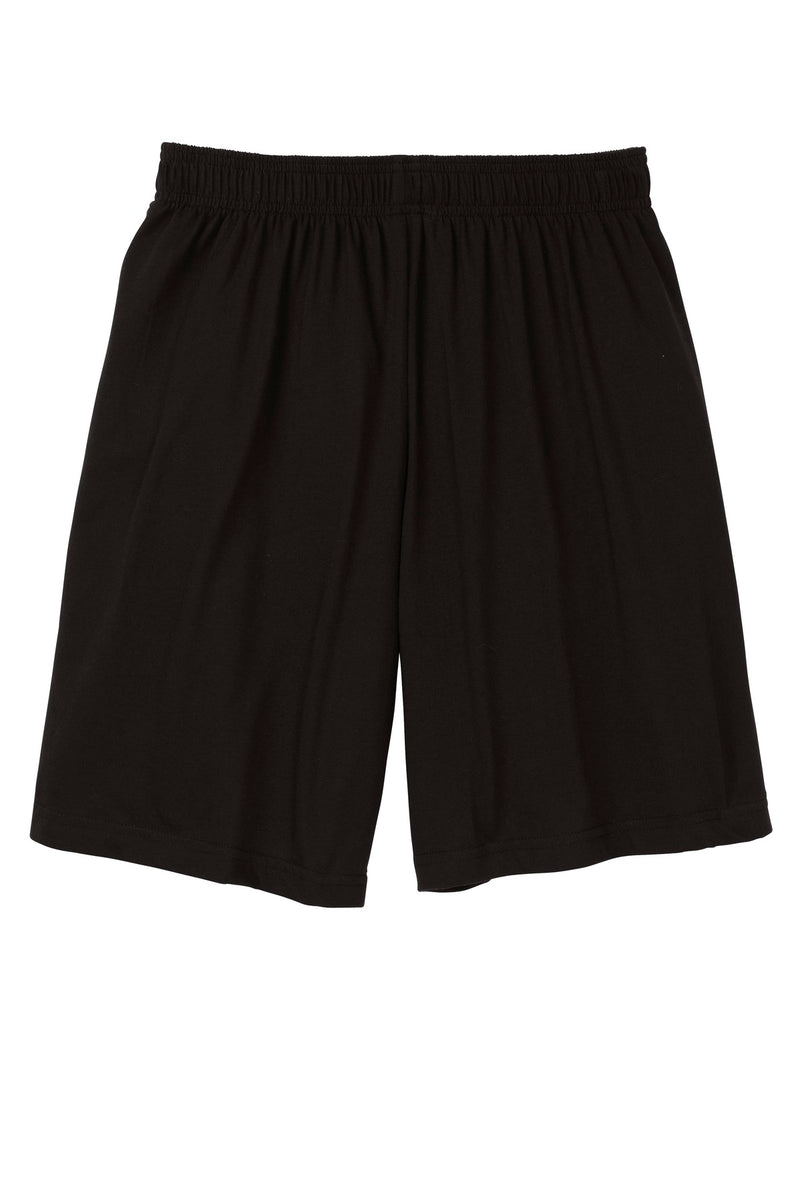 Sport-Tek Jersey Knit Short with Pockets - Black