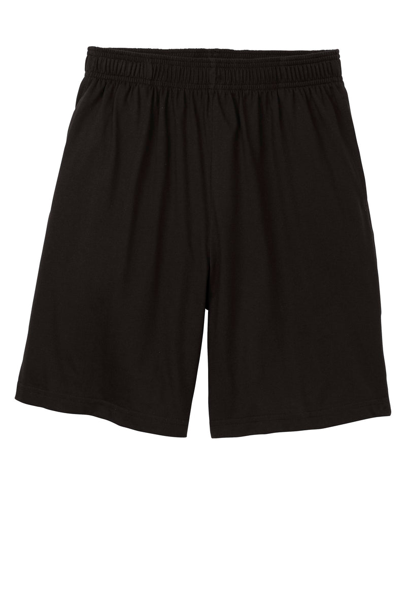 Sport-Tek Jersey Knit Short with Pockets - Black