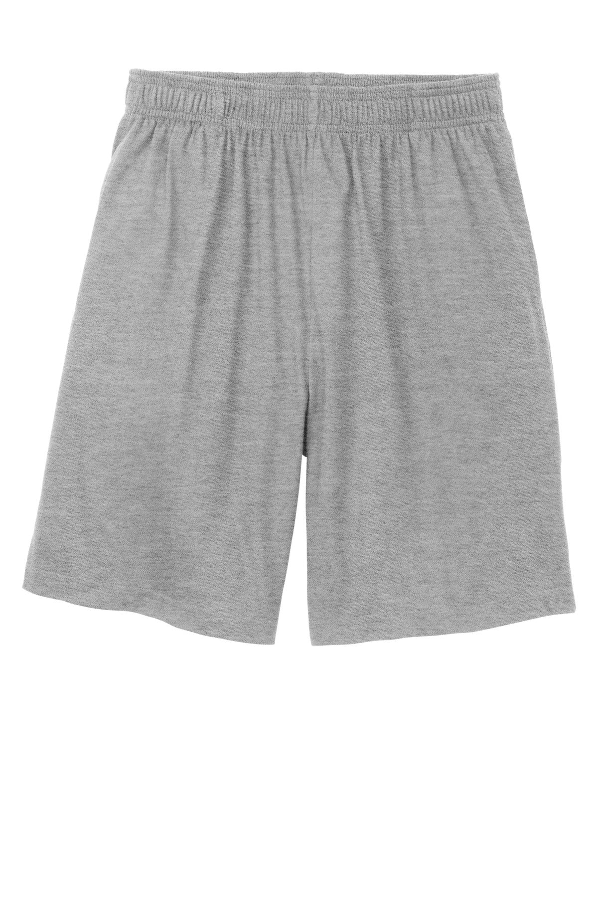 Sport-Tek Jersey Knit Short with Pockets - Heather Grey