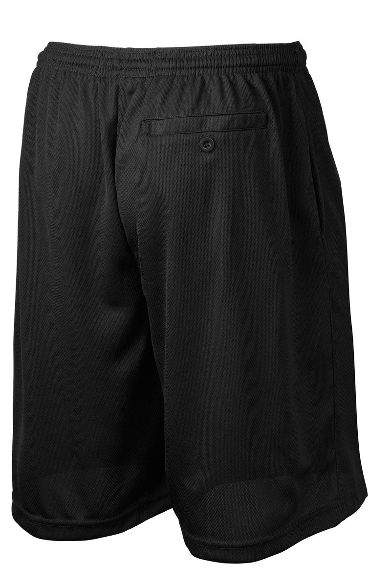 Sport-Tek PosiCharge Tough Mesh Pocket Short - Black