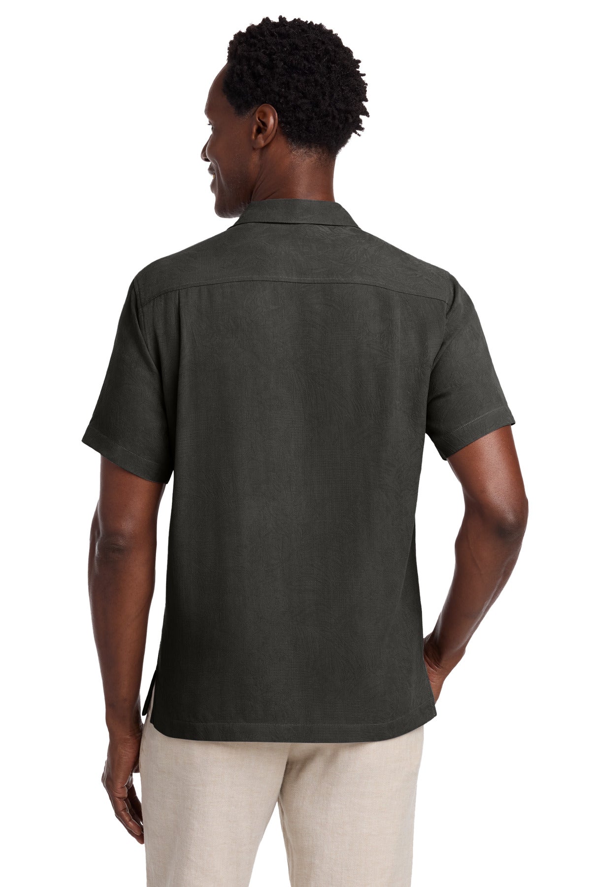 Tommy Bahama Tropic Isles Short Sleeve Shirt - Black