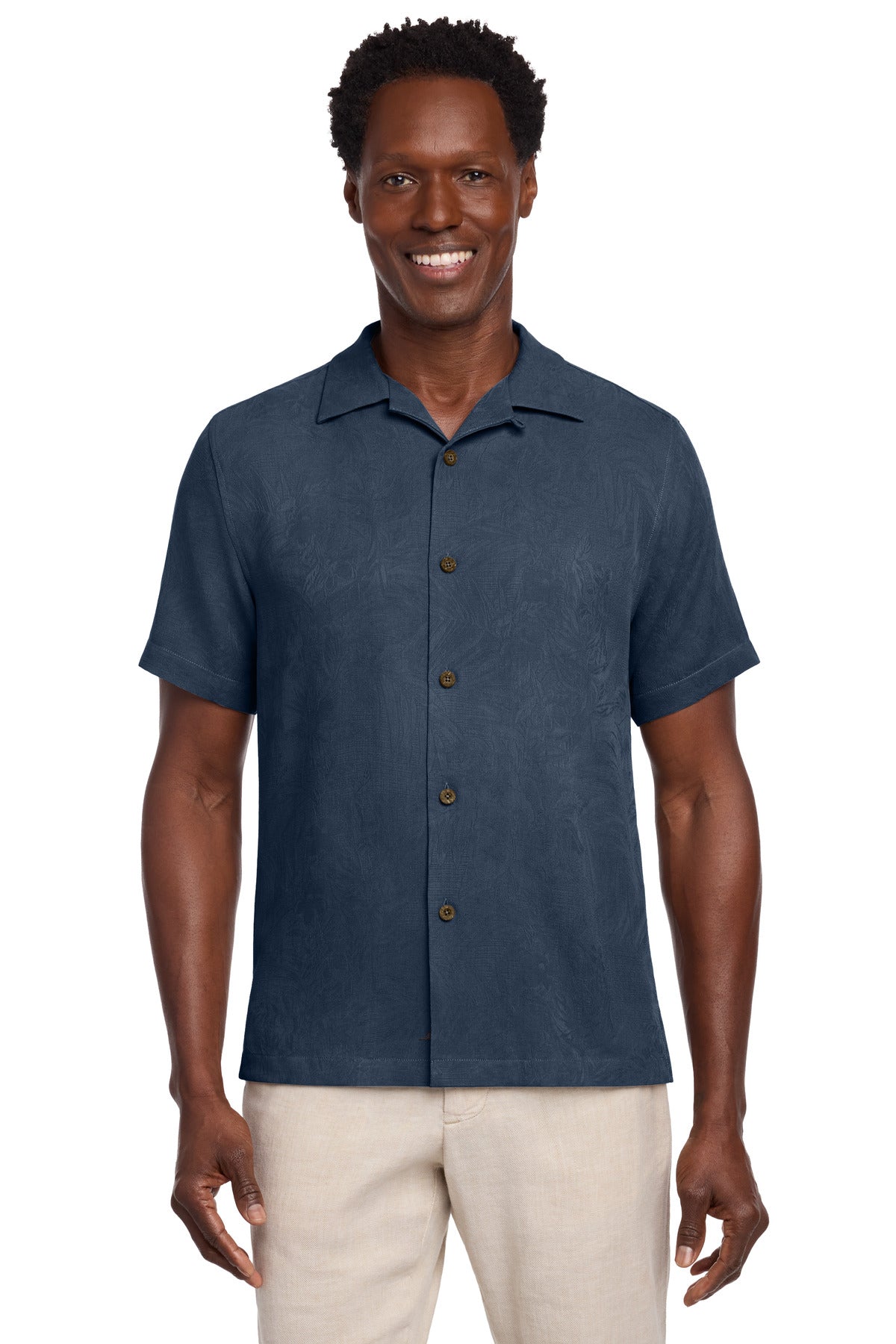 Tommy Bahama Tropic Isles Short Sleeve Shirt - Navy