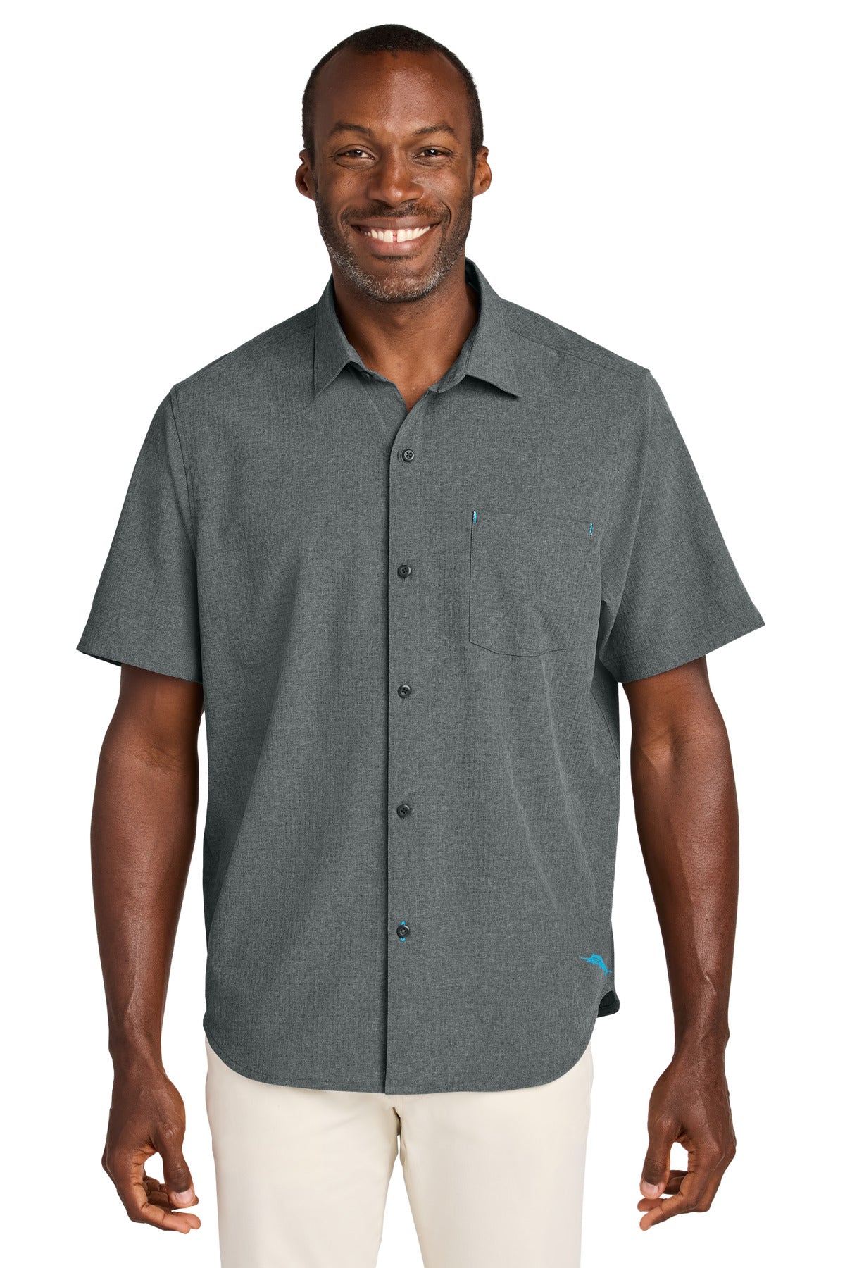 Tommy Bahama Sandy Point Short Sleeve Shirt - Coal