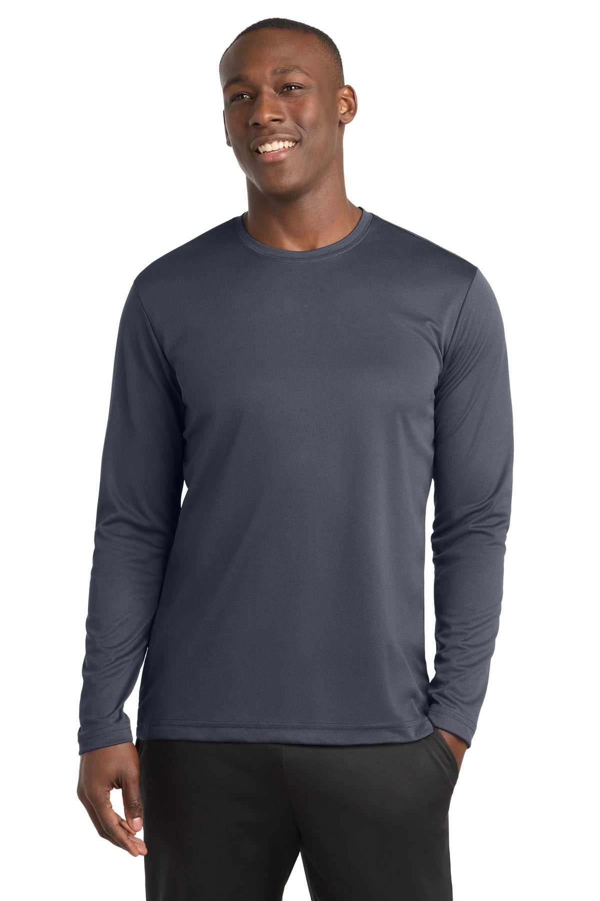 Sport-Tek PosiCharge RacerMesh Long Sleeve Tee - Graphite